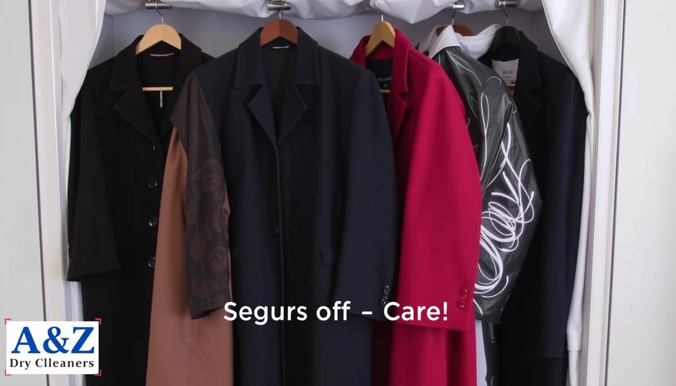 Seasonal long coat care and storage at A & Z Dry Cleaners