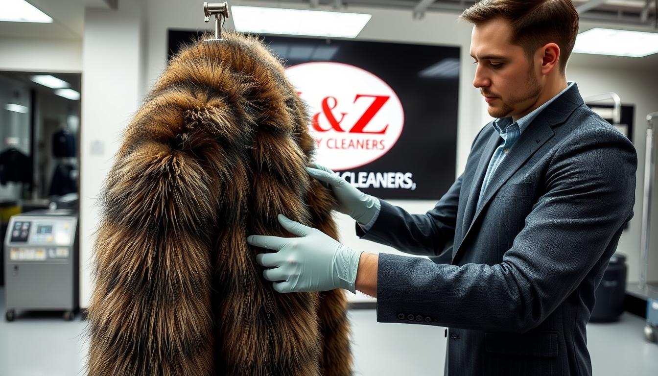 Professional fur jacket dry cleaning service at A &amp; Z Dry Cleaners St Albans