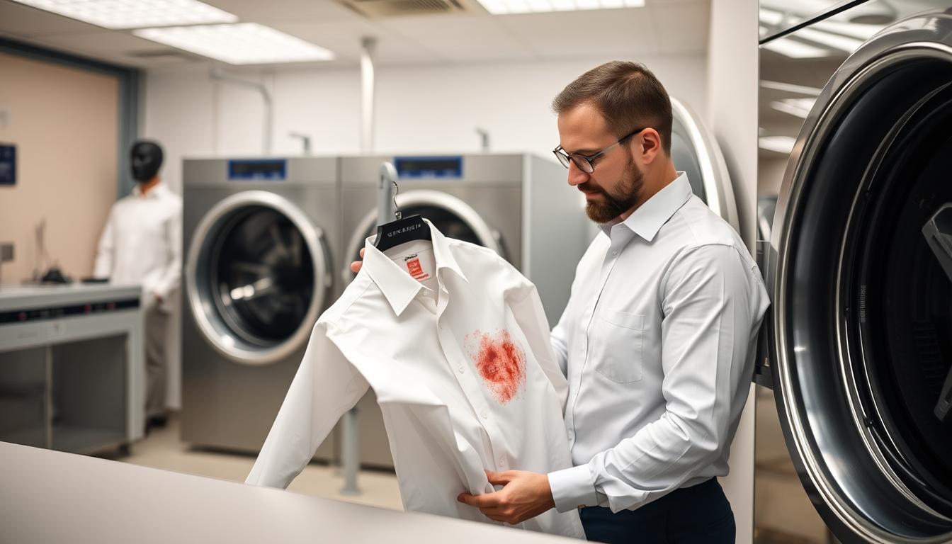 A &amp; Z Dry Cleaners shirt cleaning process in St Albans